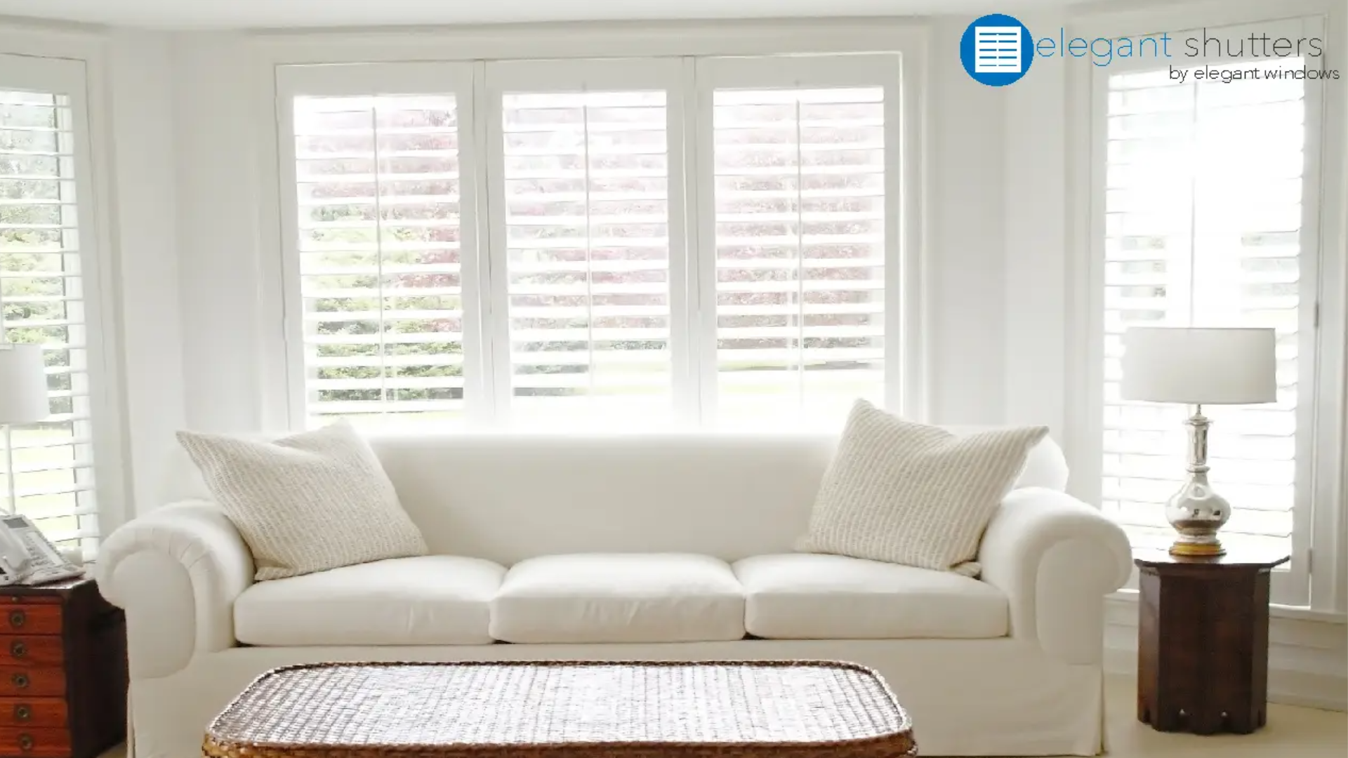  Elegant Designs Broadleaf Poly Shutters